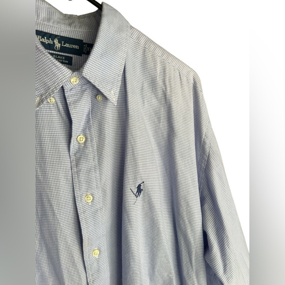 Ralph Lauren purple lavender plaid long sleeve button down dress shirt - Picture 3 of 5